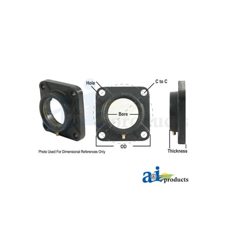 A & I Products Housing, 4 Bolt Flange (Import) 6" x6" x2" A-8H410